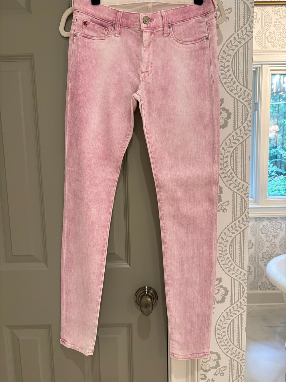 Hudson Jeans Women's Light Pink Skinny Jeans